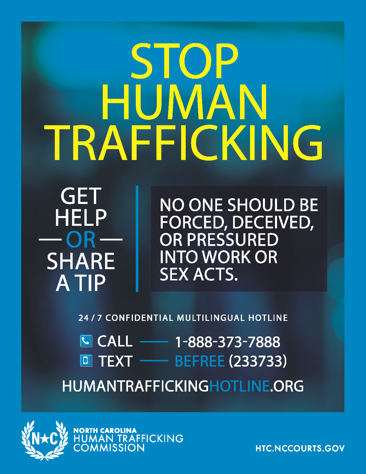 Human Trafficking Awareness Resource Library North Carolina Judicial 