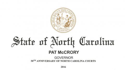 50th anniversary of North Carolina's unified court system