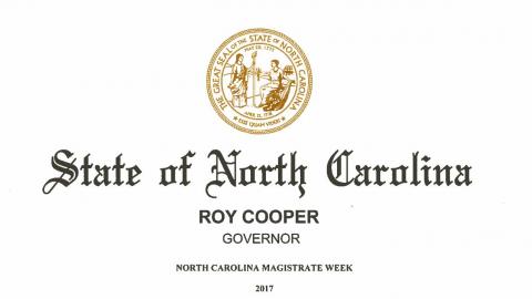 North Carolina Magistrate Week