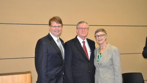 Chief Justice Mark Martin, Judge John Smith, and (previous past) Chief Justice Sarah Parker