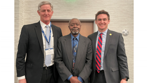 (Left to Right) CJCP Executive Director Jimbo Perry, Leonardo Custis, NCAOC Director Ryan Boyce.