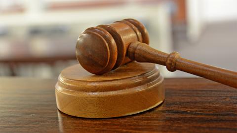 gavel on bench